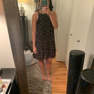 Old navy black and white pattern dress size M